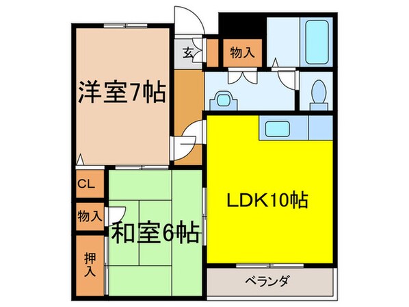 サニ－フラットの物件間取画像